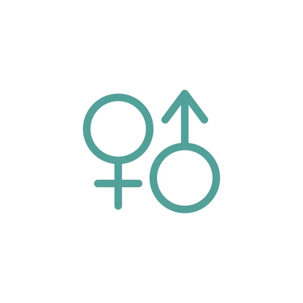 Signe icône de sexe — Image vectorielle