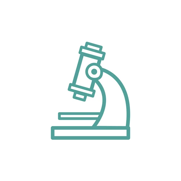 Segno icona microscopio — Vettoriale Stock