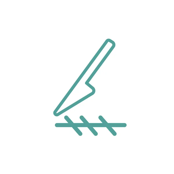 Icono de corte de bisturí — Vector de stock