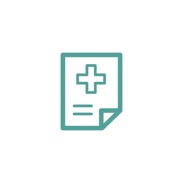 Lékařské záznamy ikona — Stockový vektor