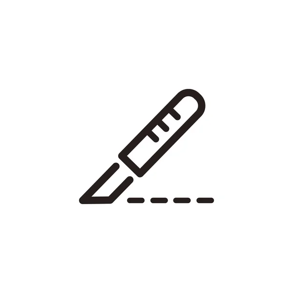 Scalpel gesneden pictogram — Stockvector