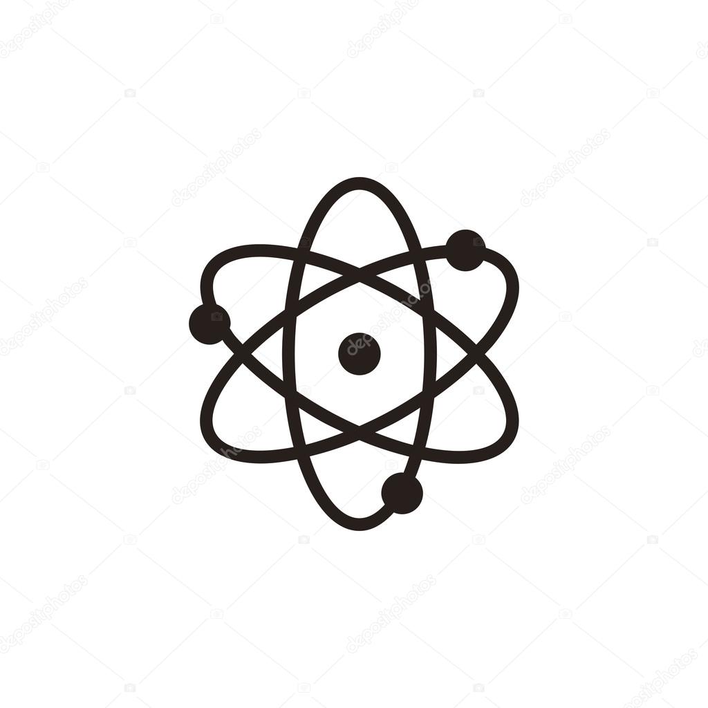 Atom icon sign