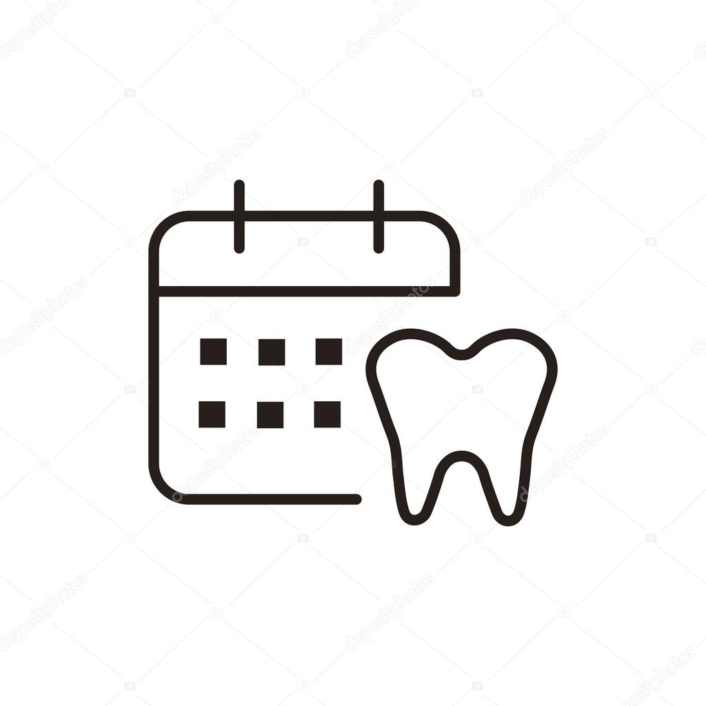 Tooth icon sign