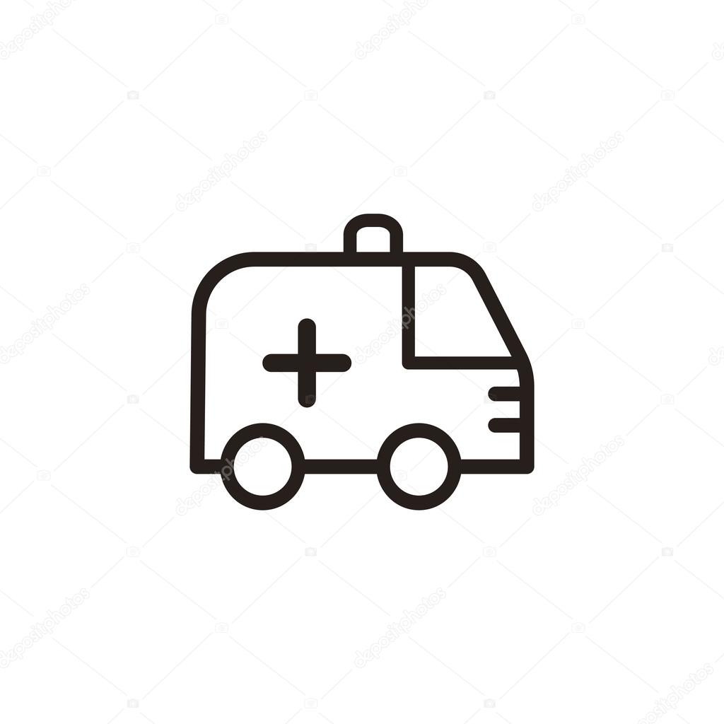 Ambulance icon sign