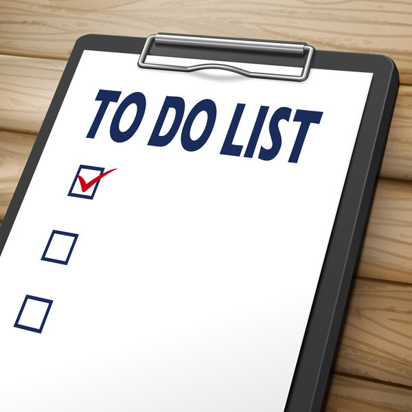 to do list clipboard