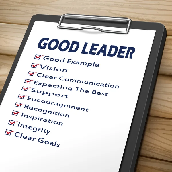 Καλός ηγέτης πρόχειρο — Διανυσματικό Αρχείο