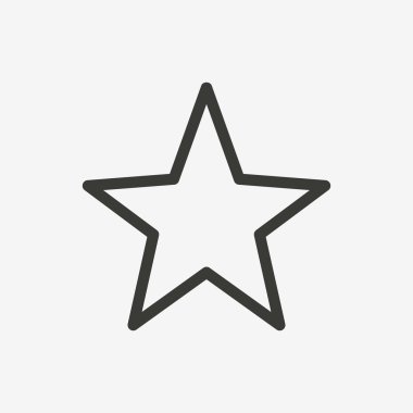 yıldız anahat simgesini