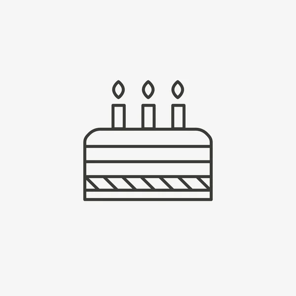 Icône gâteau célébration — Image vectorielle