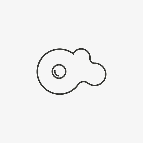 Egg outline icon — Stock Vector