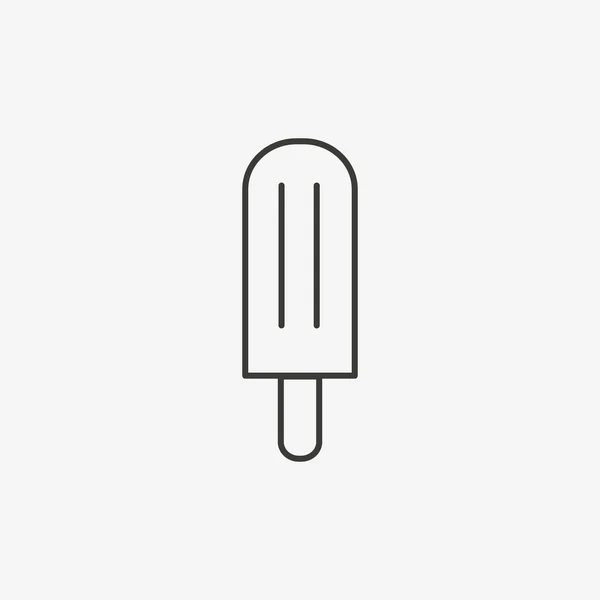 Popsicle disposition ikonen — Stock vektor