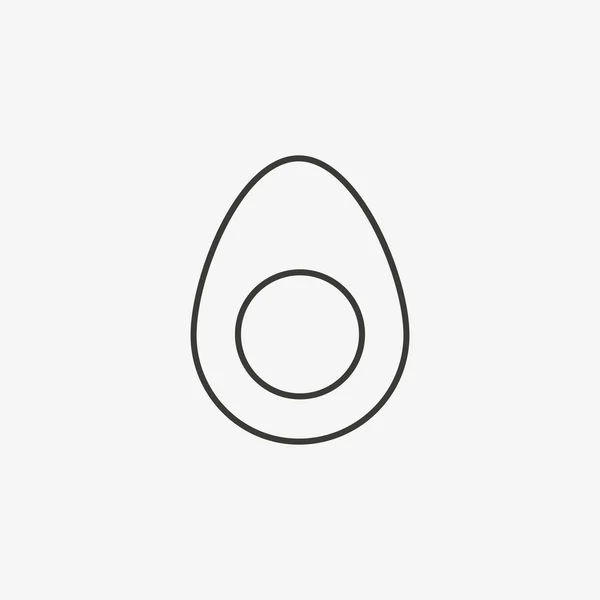 Icono de contorno de huevo — Archivo Imágenes Vectoriales