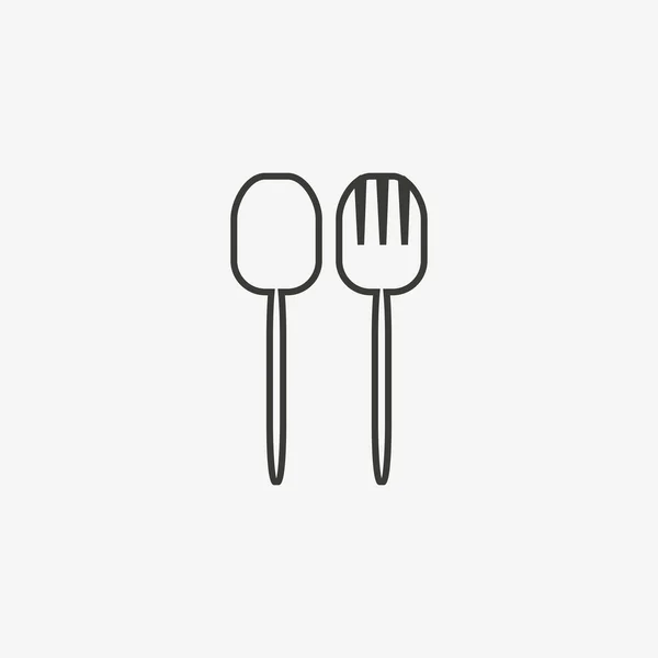 Fork spoon icon — Stock Vector