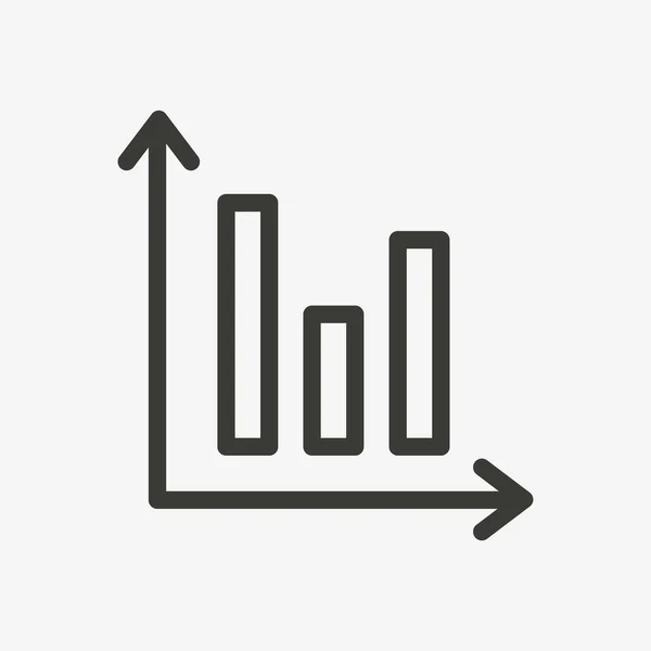 Chart graph icon — Stock Vector