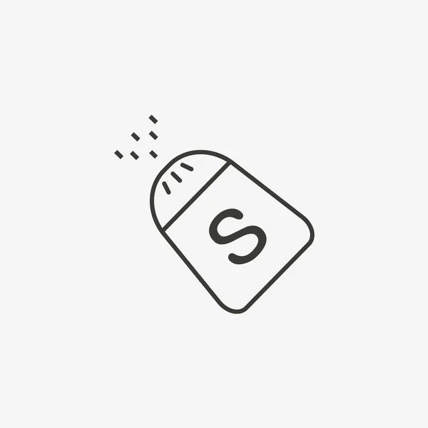 Sault shaker ikonen — Stock vektor