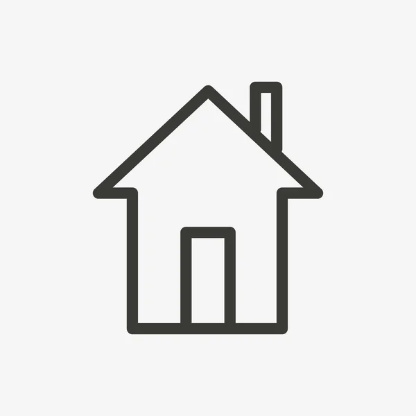 Casa icono de línea de inicio — Vector de stock