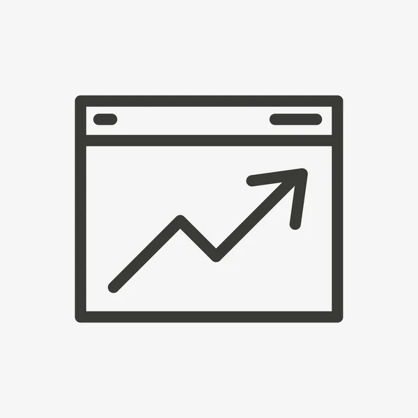 Gráfico gráfico icono — Vector de stock