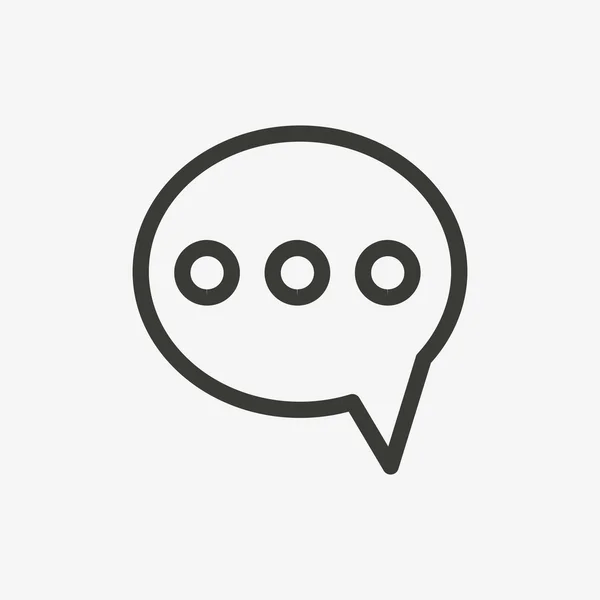 Chat bubliny ikona — Stockový vektor
