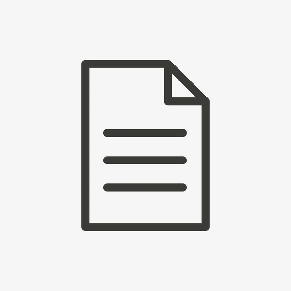 Document line icon — Stock Vector