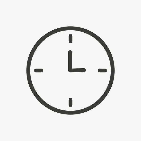 Clock outline icon — Stock Vector