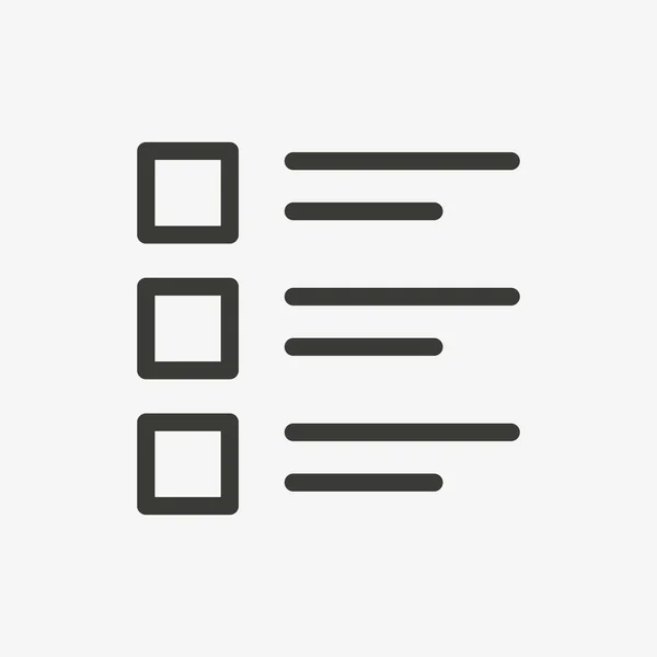 Lista de notas icono — Vector de stock