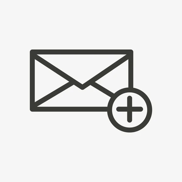 Pictogram voor ongelezen e-mail — Stockvector