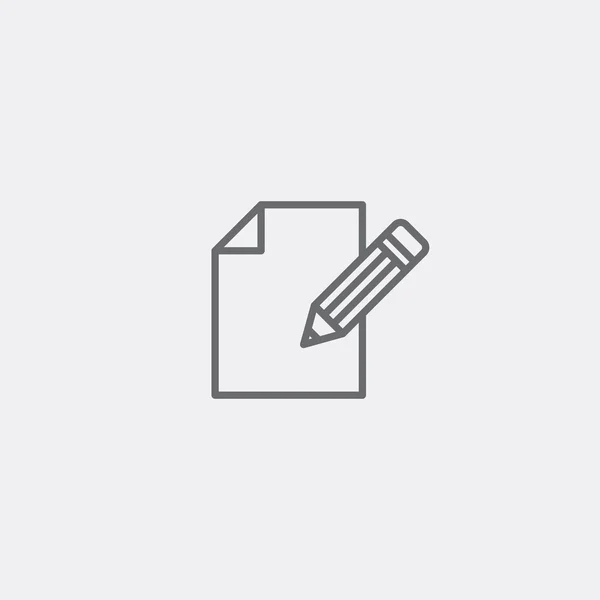 Icono de línea de documento — Vector de stock