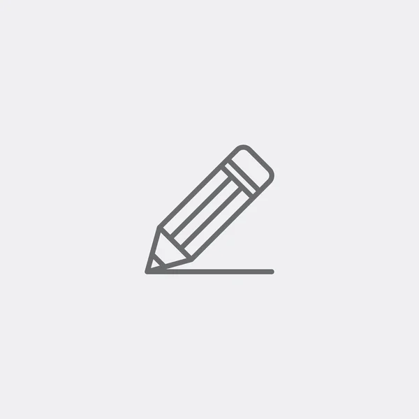 Icono del esquema del lápiz — Vector de stock