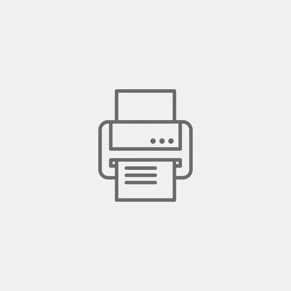 Fax icono de impresión — Vector de stock