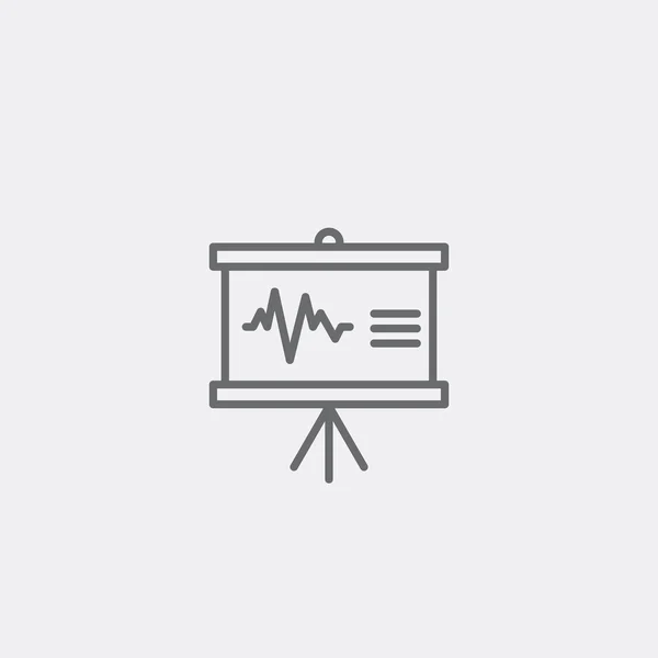 Projector scherm pictogram — Stockvector