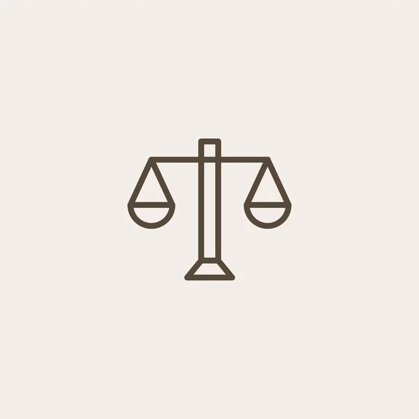 Icona scala giustizia — Vettoriale Stock
