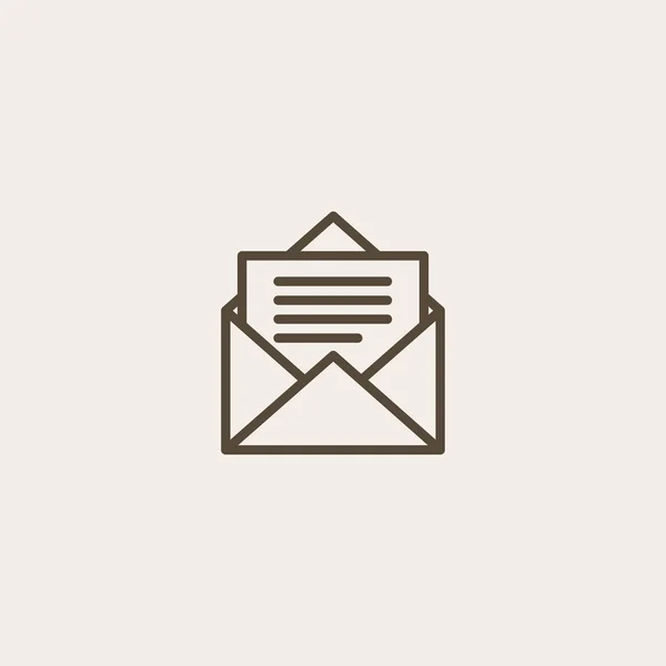 Open envelope icon — Stock Vector