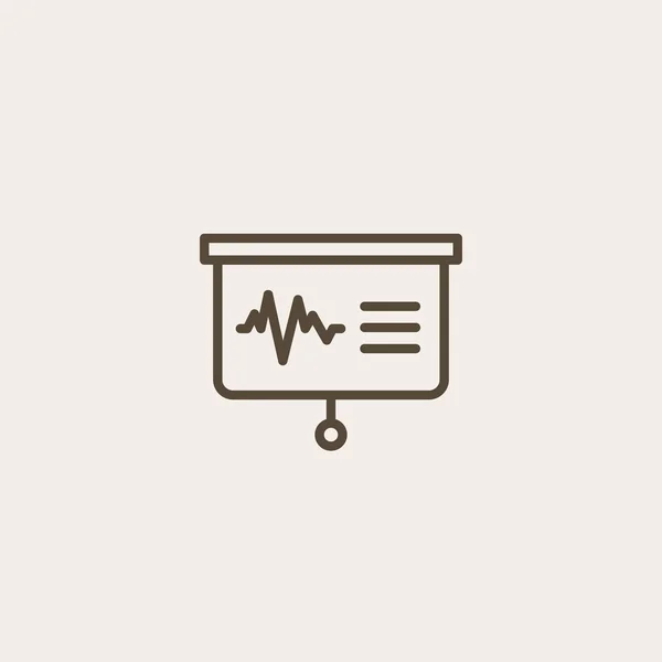 Projector scherm pictogram — Stockvector