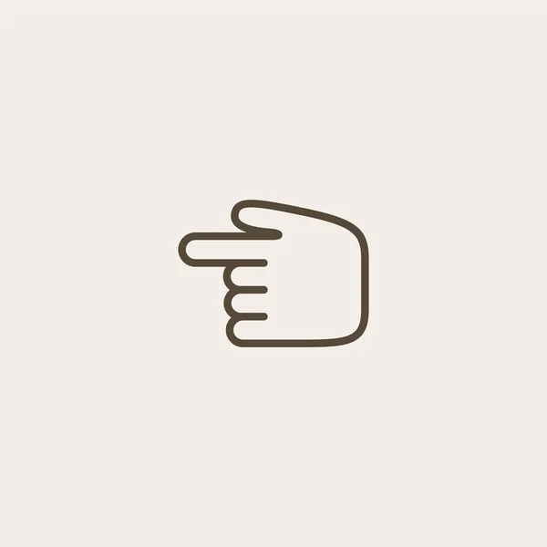Mão cursores ícone — Vetor de Stock