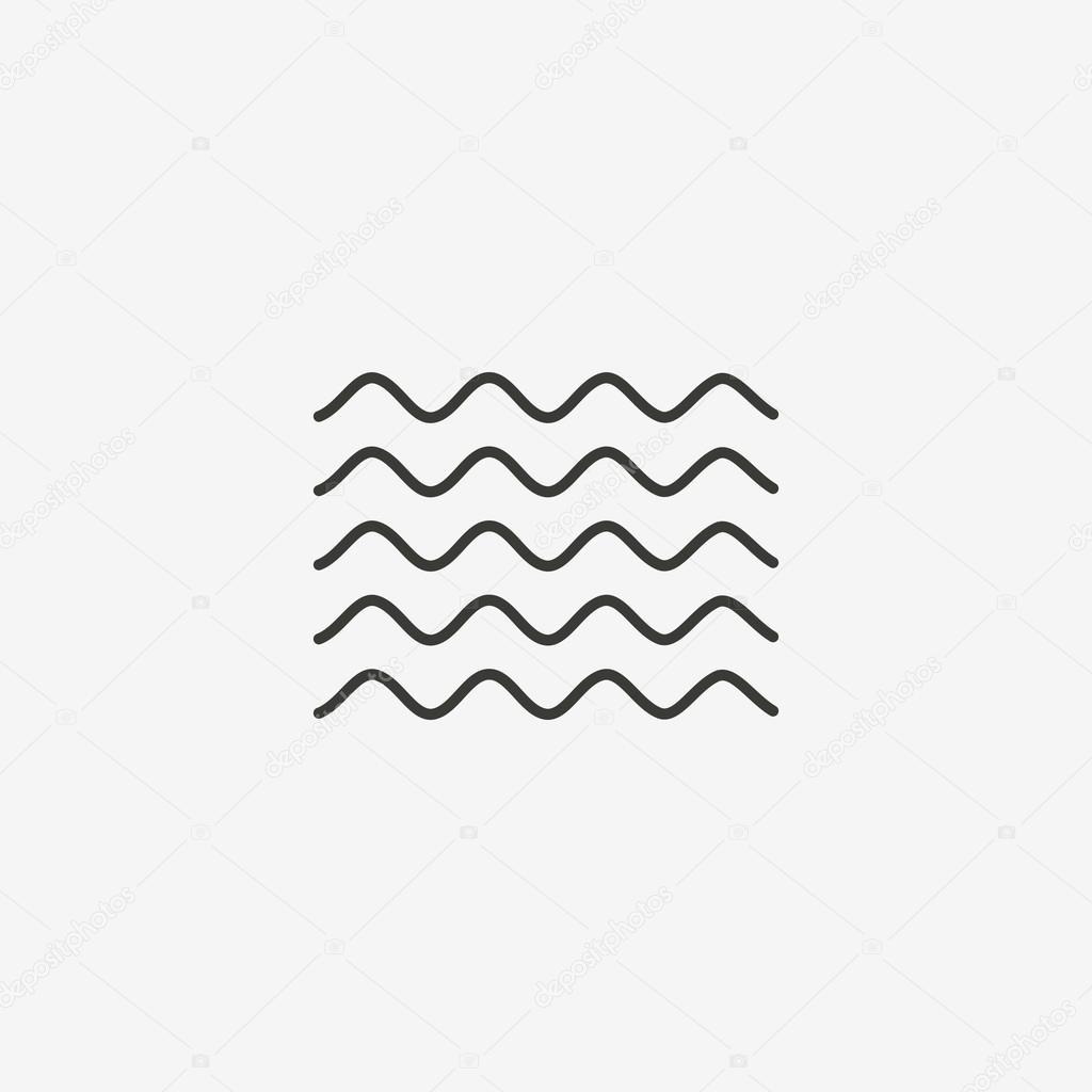 wave water icon