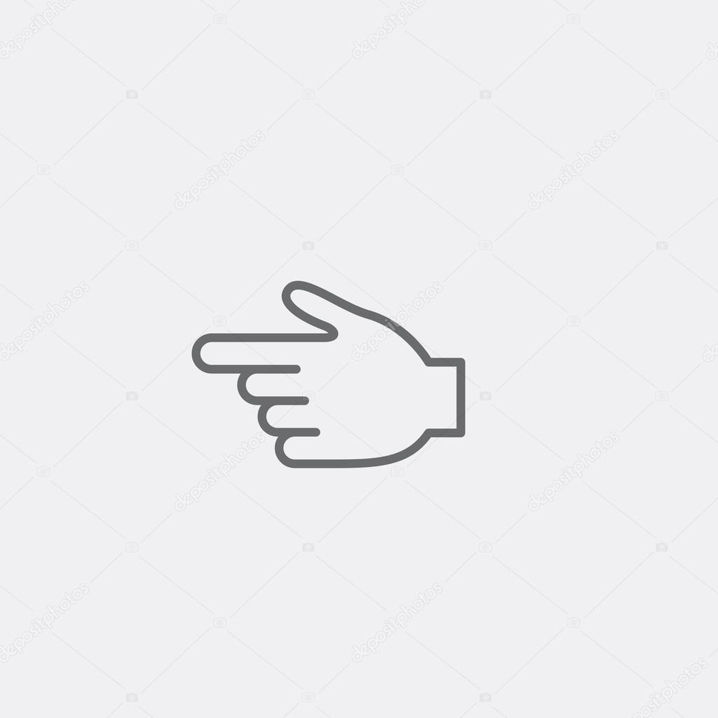 finger outline icon