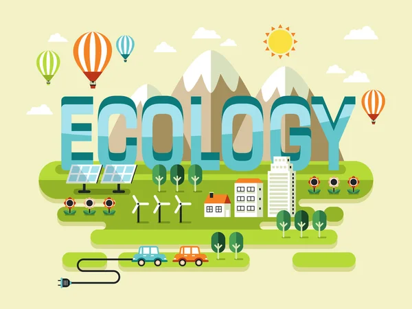 Ecologie conceptontwerp — Stockvector