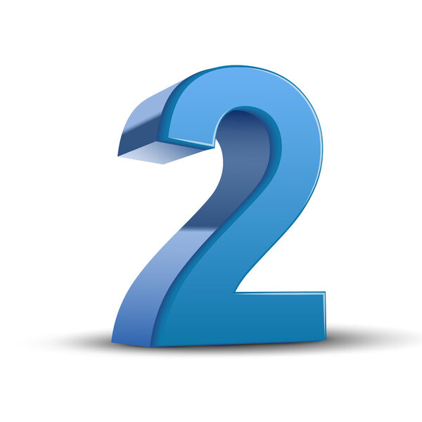 3d блестящий синий номер 2
