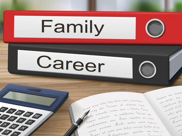 Aile ve kariyer bağlayıcı — Stok Vektör
