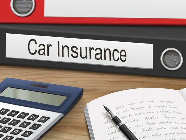 Aglutinantes de seguros de coche — Vector de stock