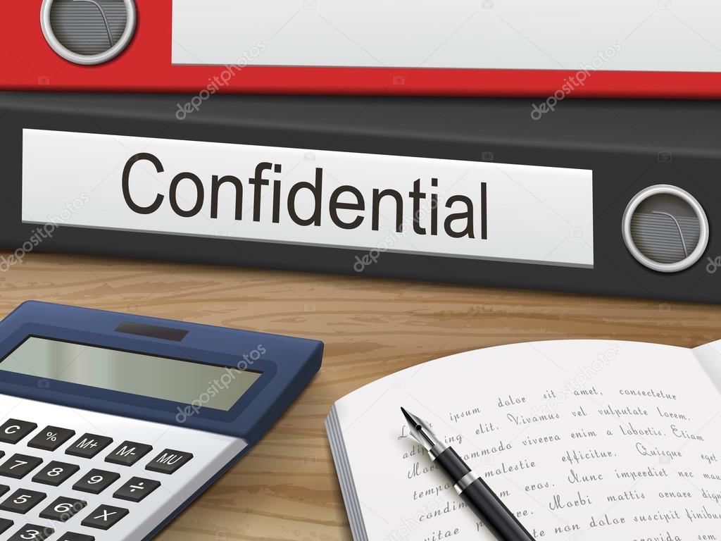 confidential on binders 