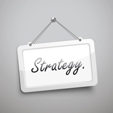 işareti asılı strateji