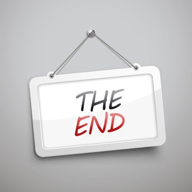 the end hanging sign