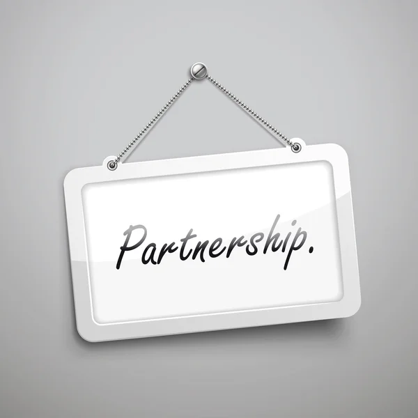 Partenariat pendaison signe — Image vectorielle
