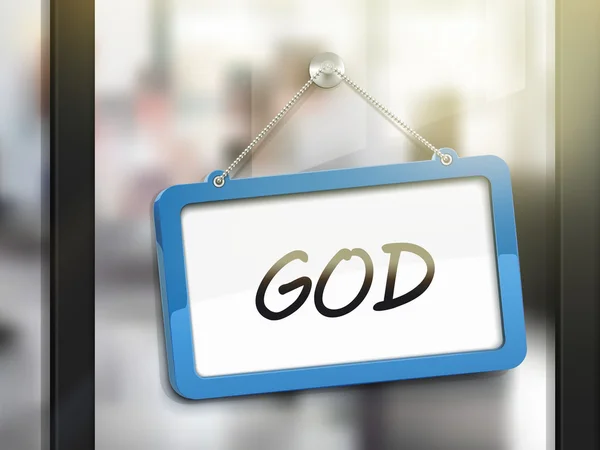 Tanrı asılı işareti — Stok Vektör