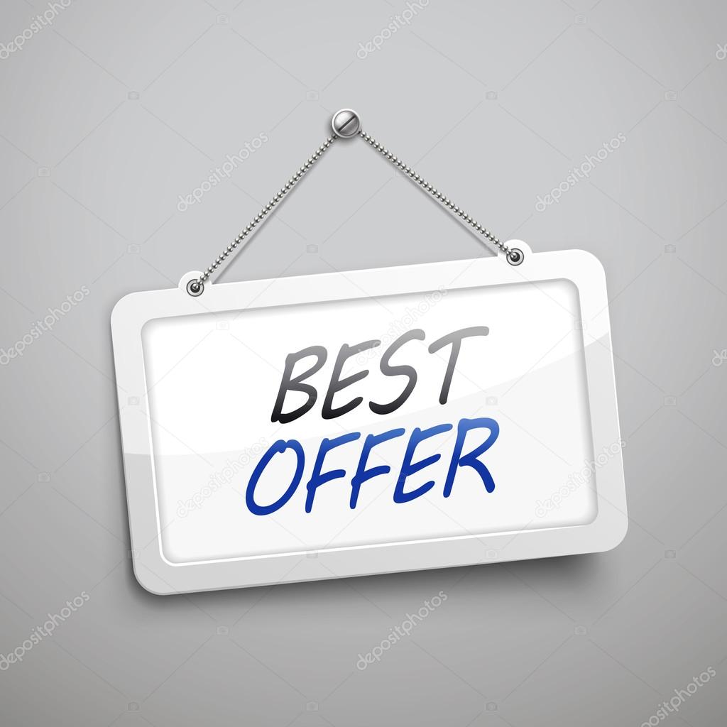 best offer hanging sign