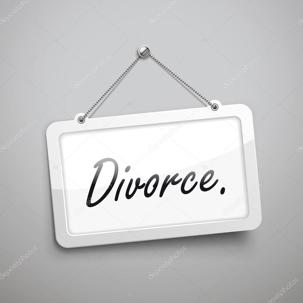 divorce hanging sign