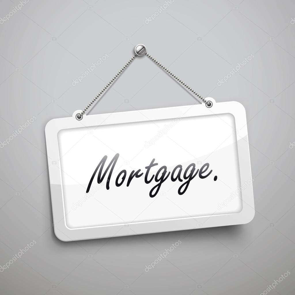 mortgage hanging sign 