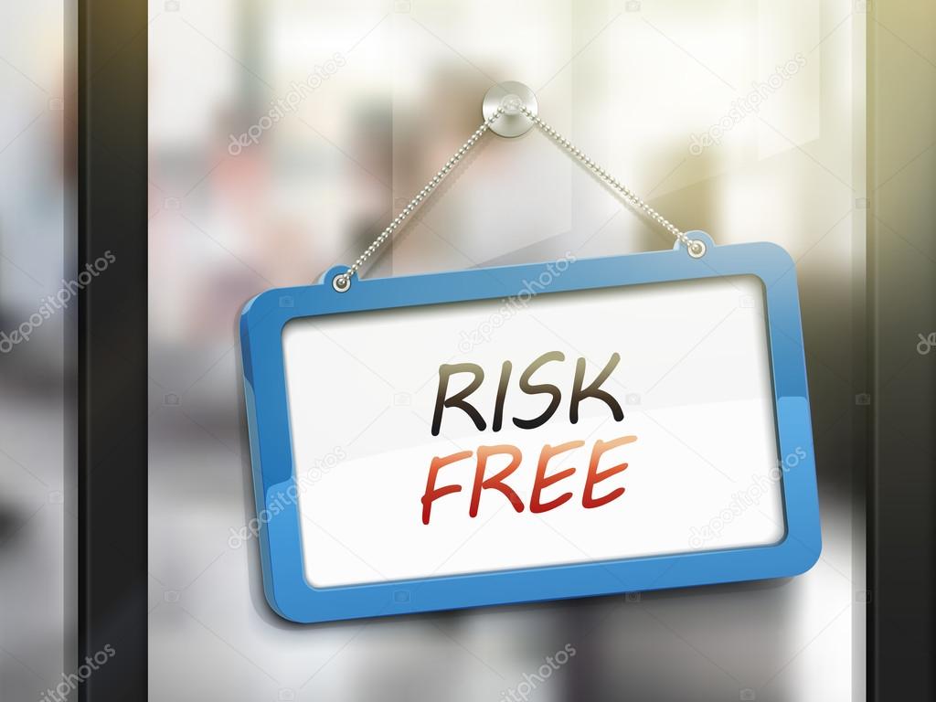 risk free hanging sign