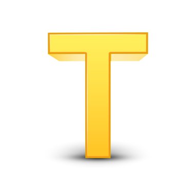 3D sarı mektup T