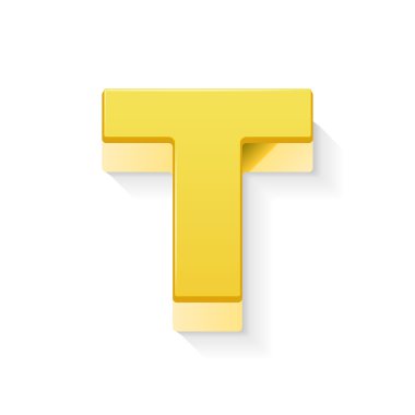 3D sarı mektup T